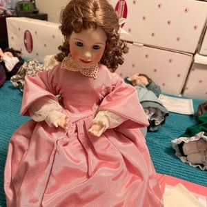 Little Woman Collection doll, Meg, Ashton Drake galleries porcelain doll